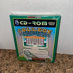 Vintage PC Big Box College Funding Finder CD-ROM BRAND NEW SEALED  Big Box PC